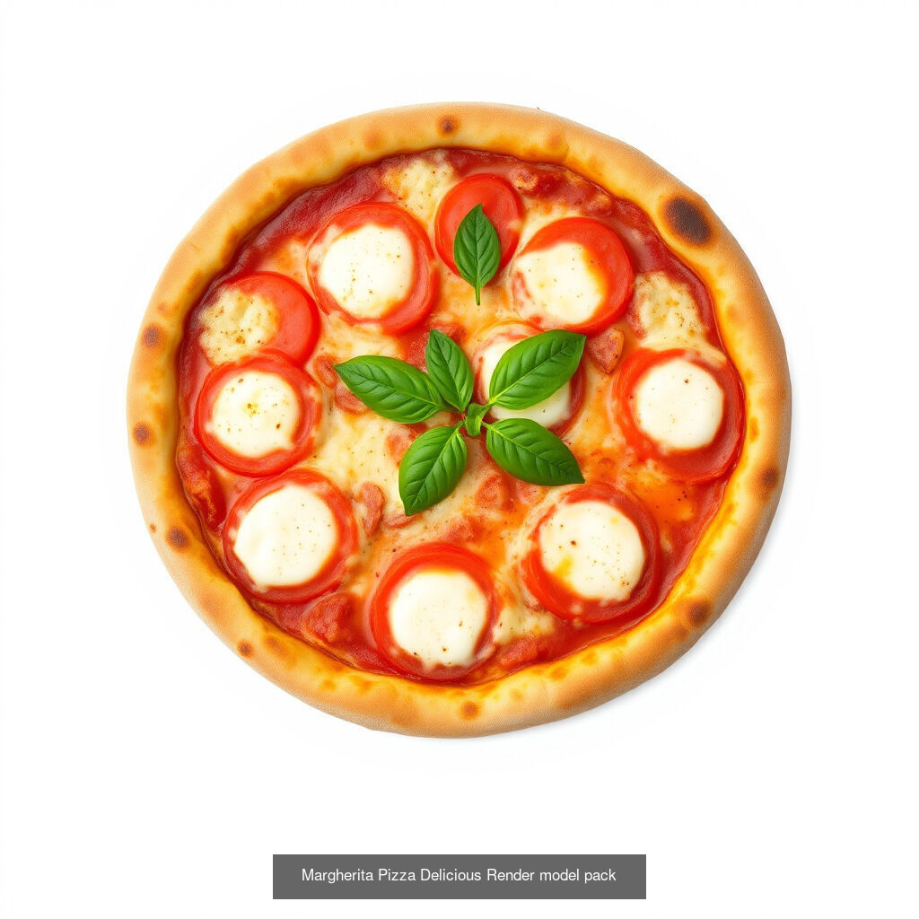 Authentic Italian Pizza Models Pack 3D Model Collection_21