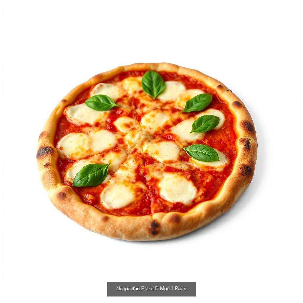 Authentic Italian Pizza Models Pack 3D Model Collection_29