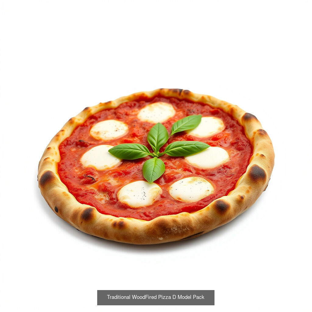 Authentic Italian Pizza Models Pack 3D Model Collection_27