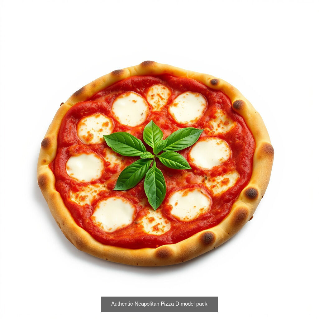 Authentic Italian Pizza Models Pack 3D Model Collection_26