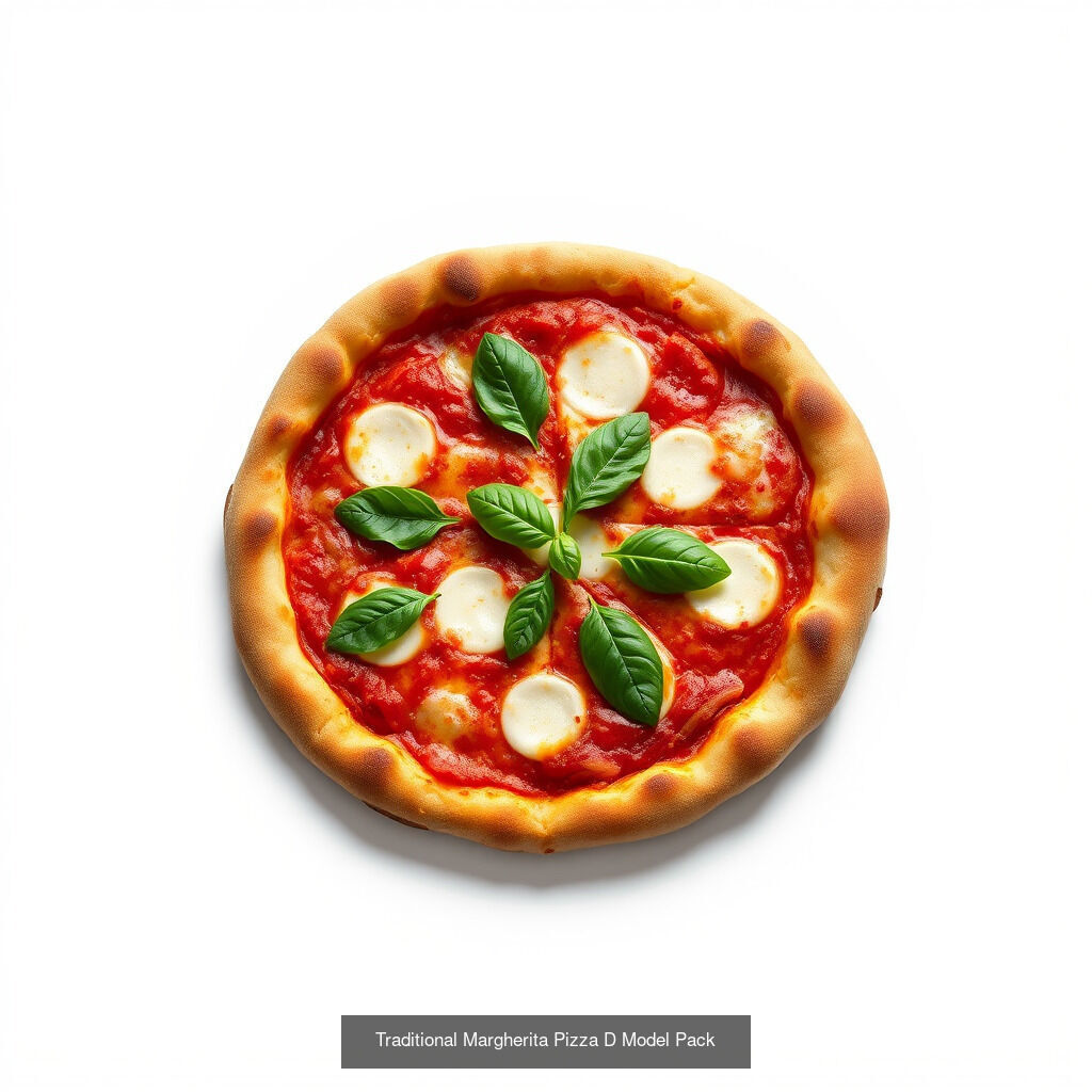 Authentic Italian Pizza Models Pack 3D Model Collection_28