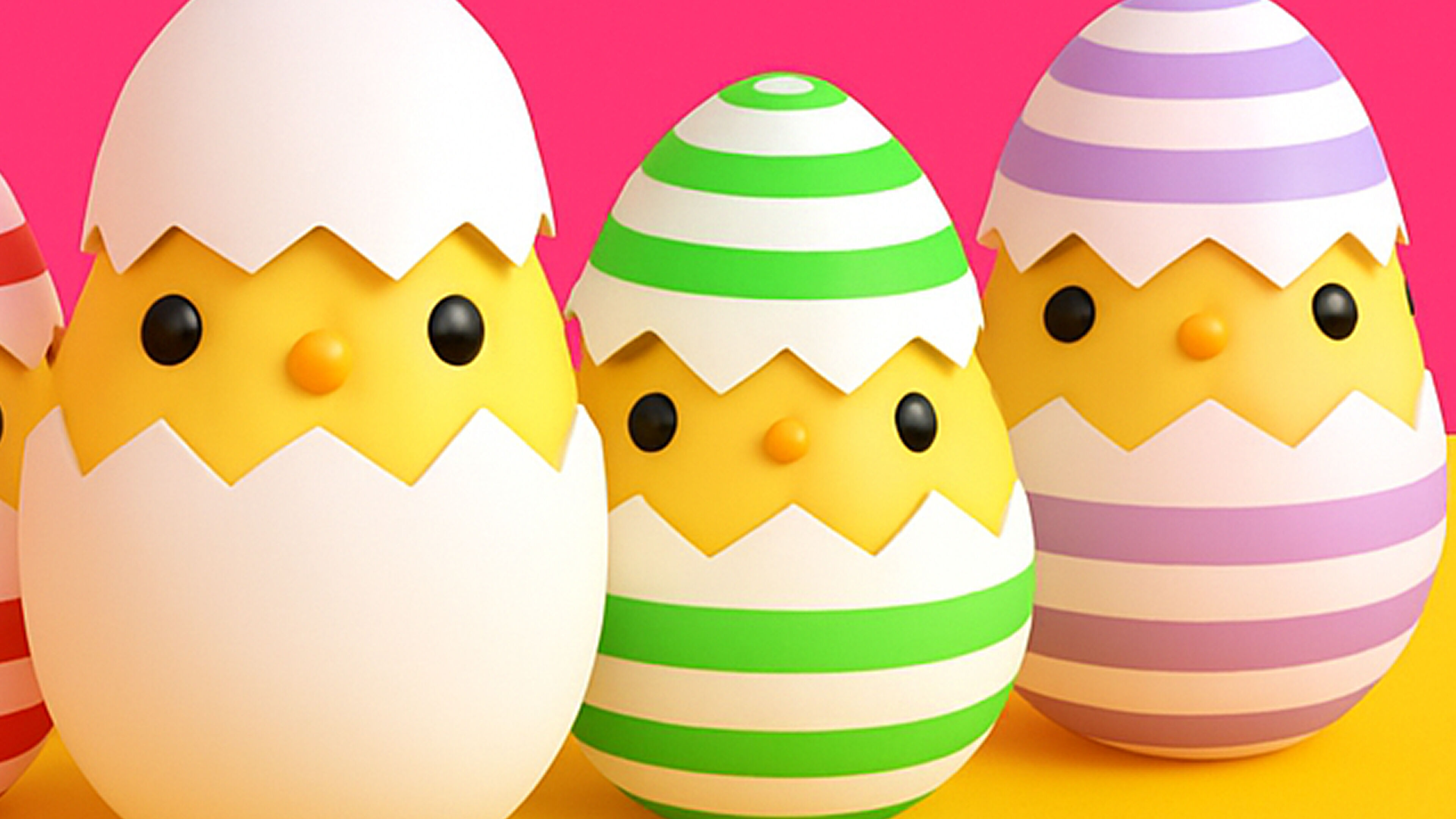 Easter Eggs Chicken Low-poly 3D model_10