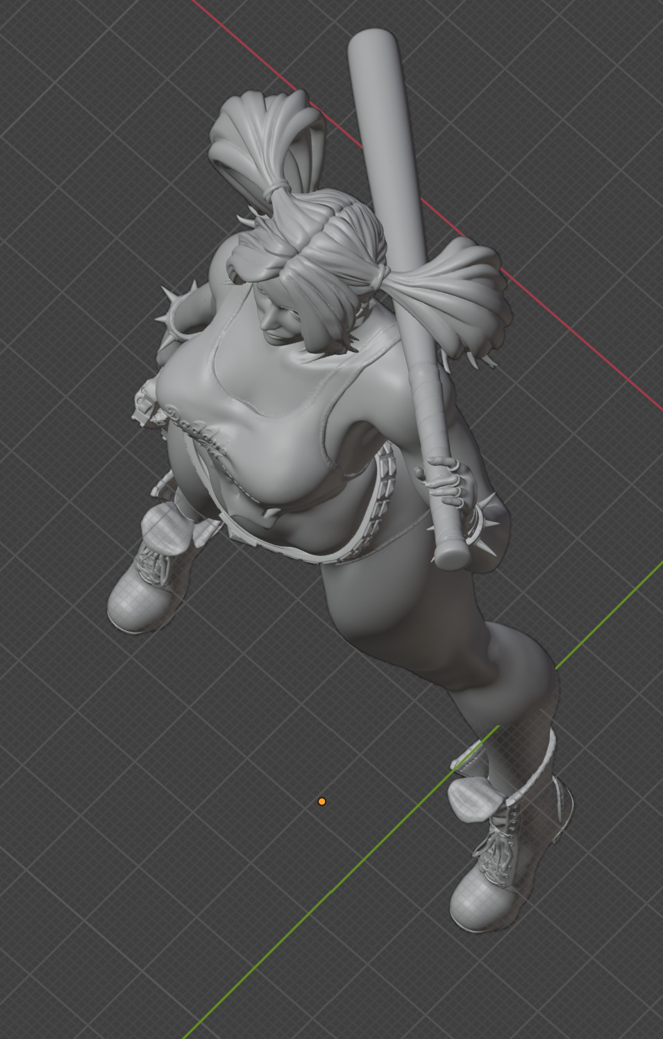 Harley Quin STL 3D print Model 3D print model_2