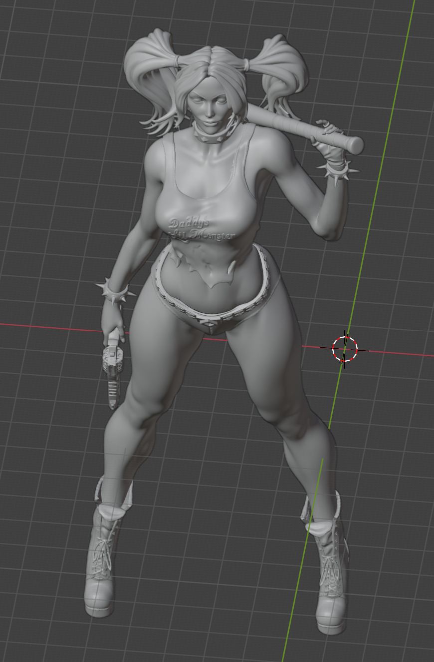 Harley Quin STL 3D print Model 3D print model_1