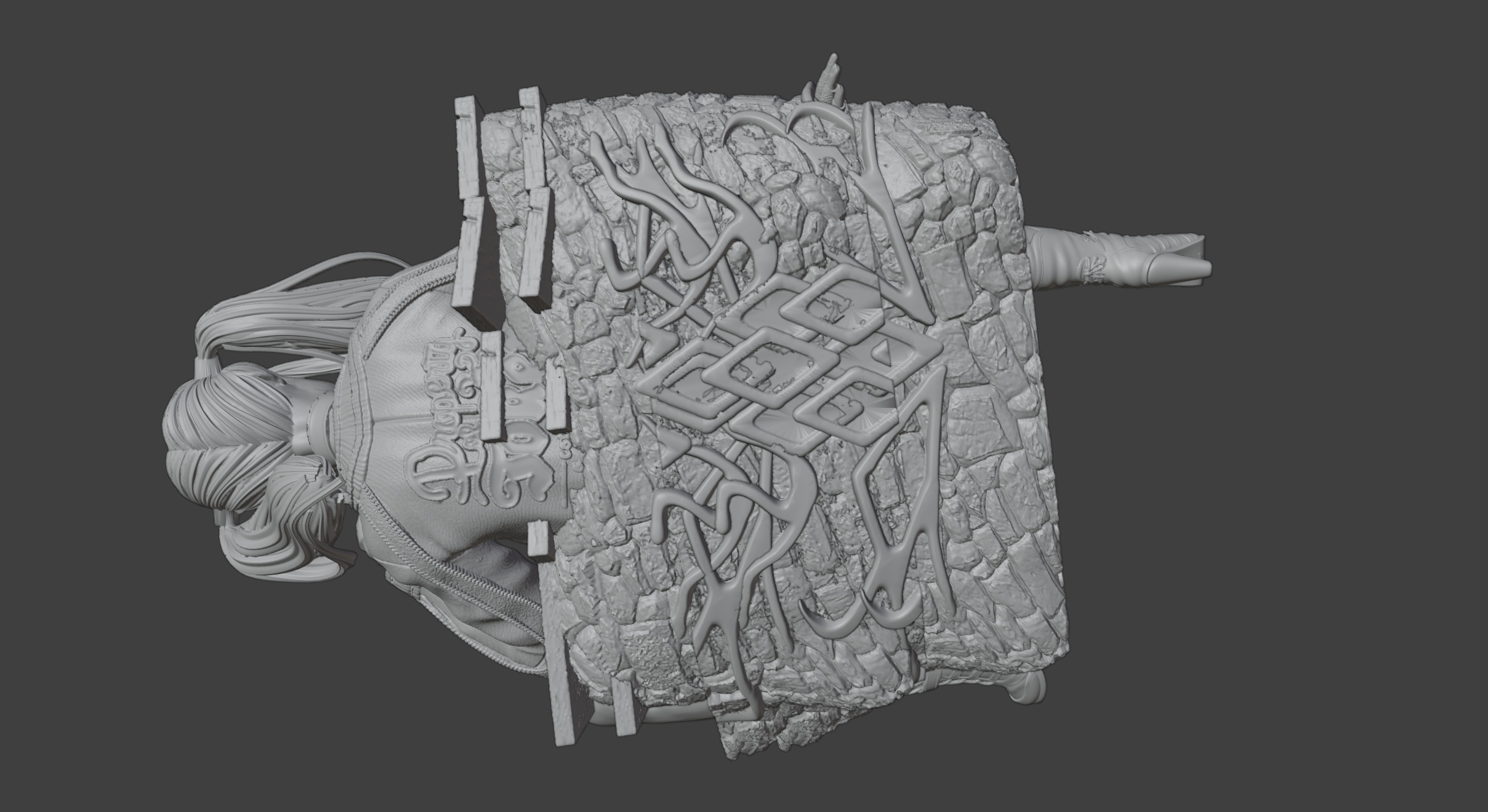 Harley Quin 3D STL Model for printing 3D print model_3