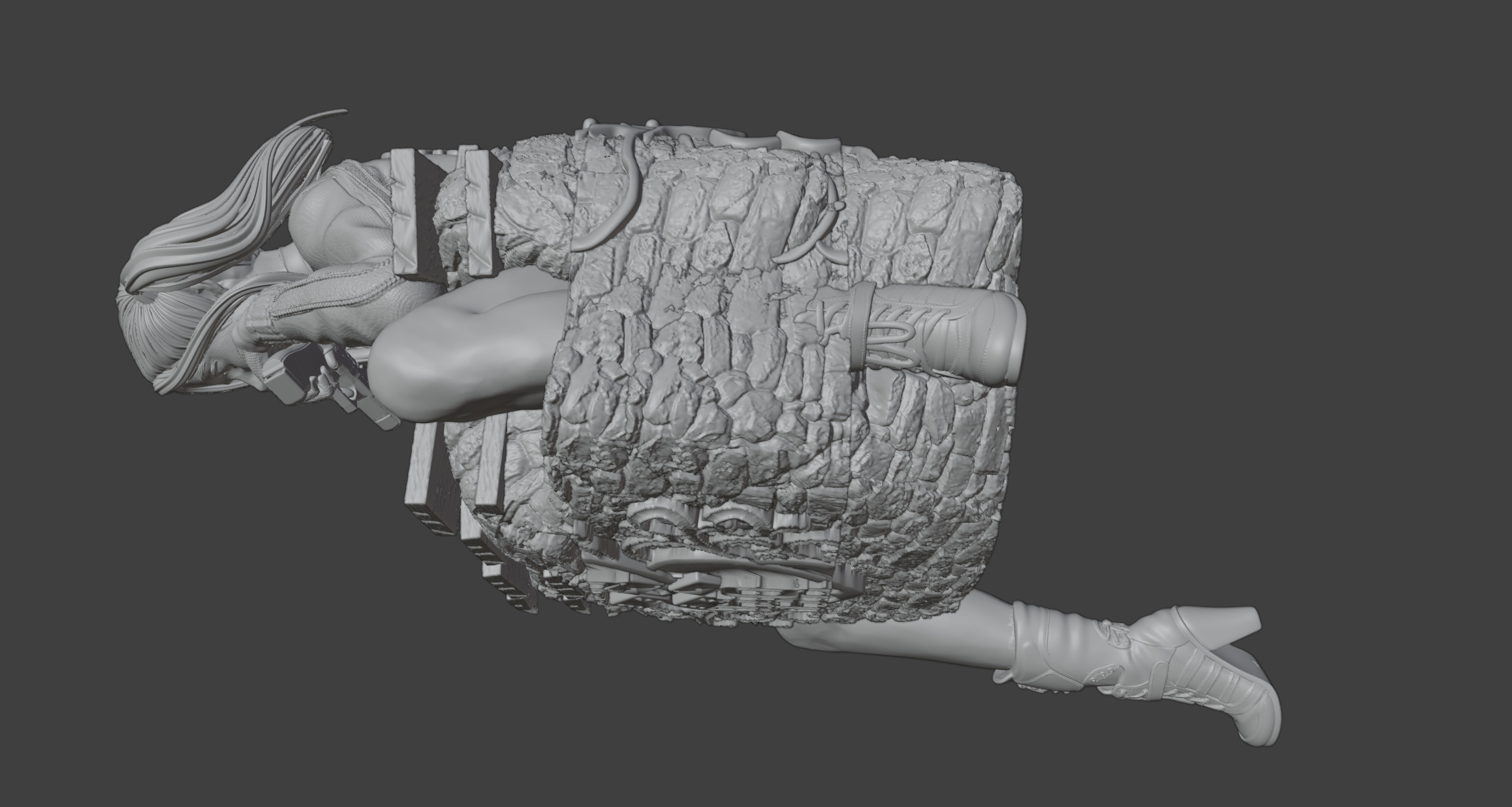 Harley Quin 3D STL Model for printing 3D print model_2