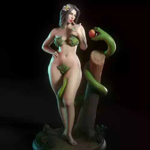Eve and the snake 3D print model
