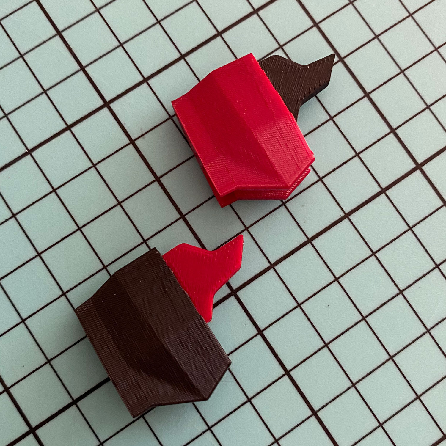 Origami  style and buildable  Dachshund Dog for print 3D model_8