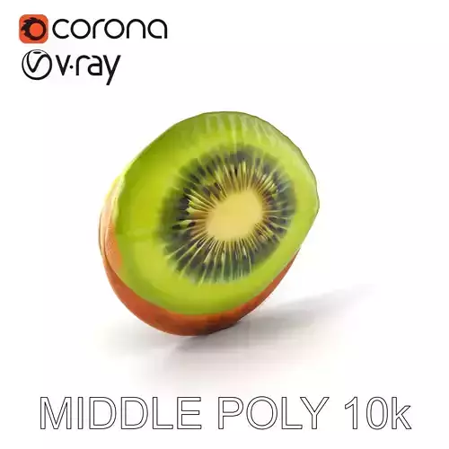 Kiwi Fruit Slice Realistic Model Pack