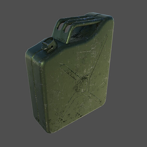 Fuel canister 01 Low-poly 3D model