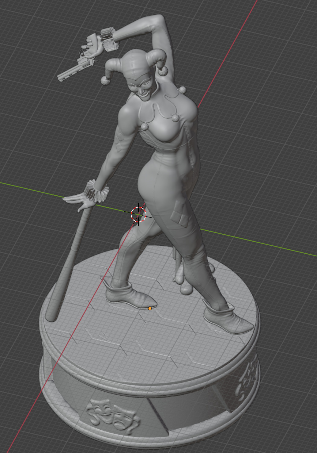 Harley Quinn 3D STL Print ready model 3D print model_8