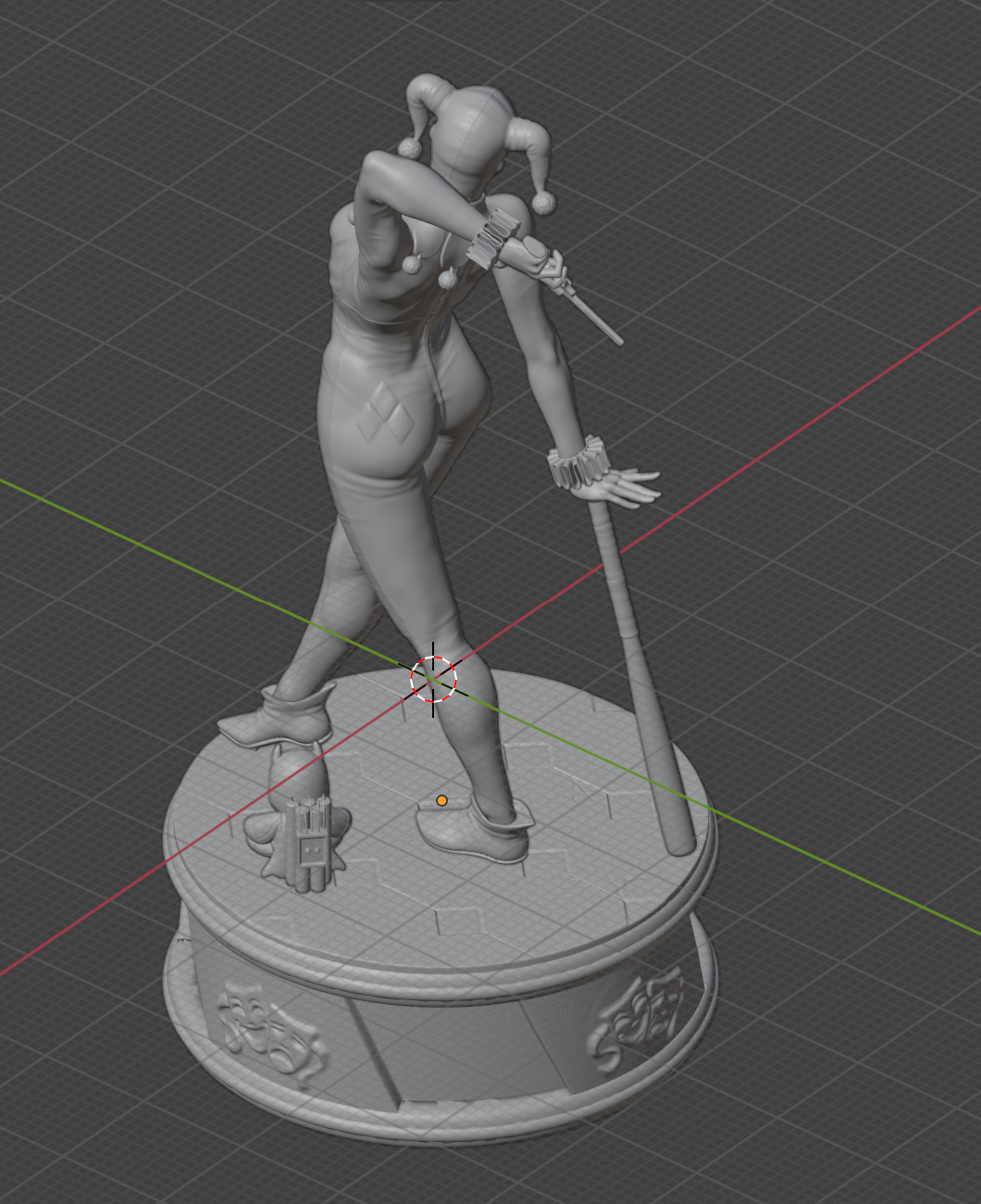 Harley Quinn 3D STL Print ready model 3D print model_5