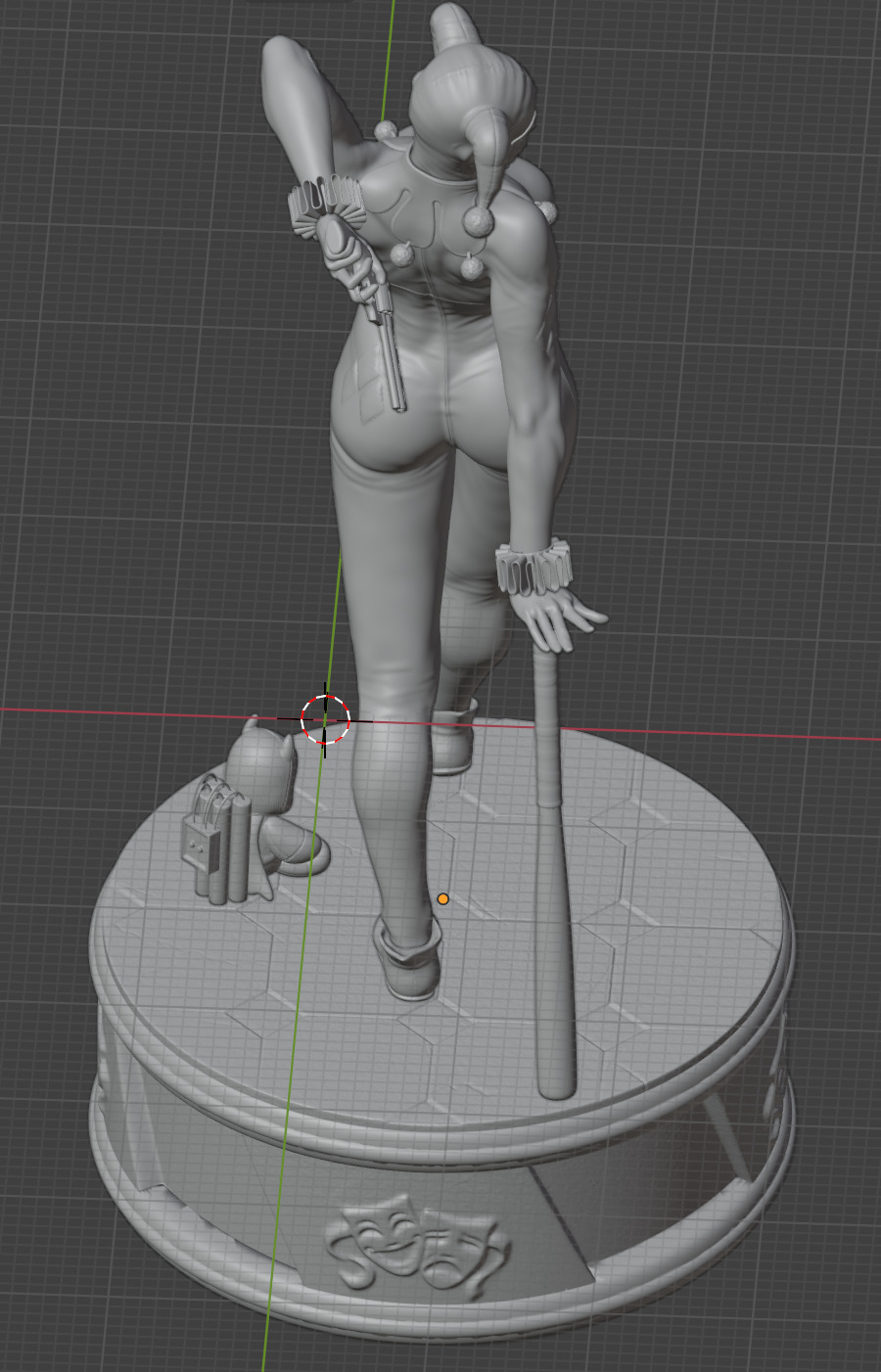 Harley Quinn 3D STL Print ready model 3D print model_6