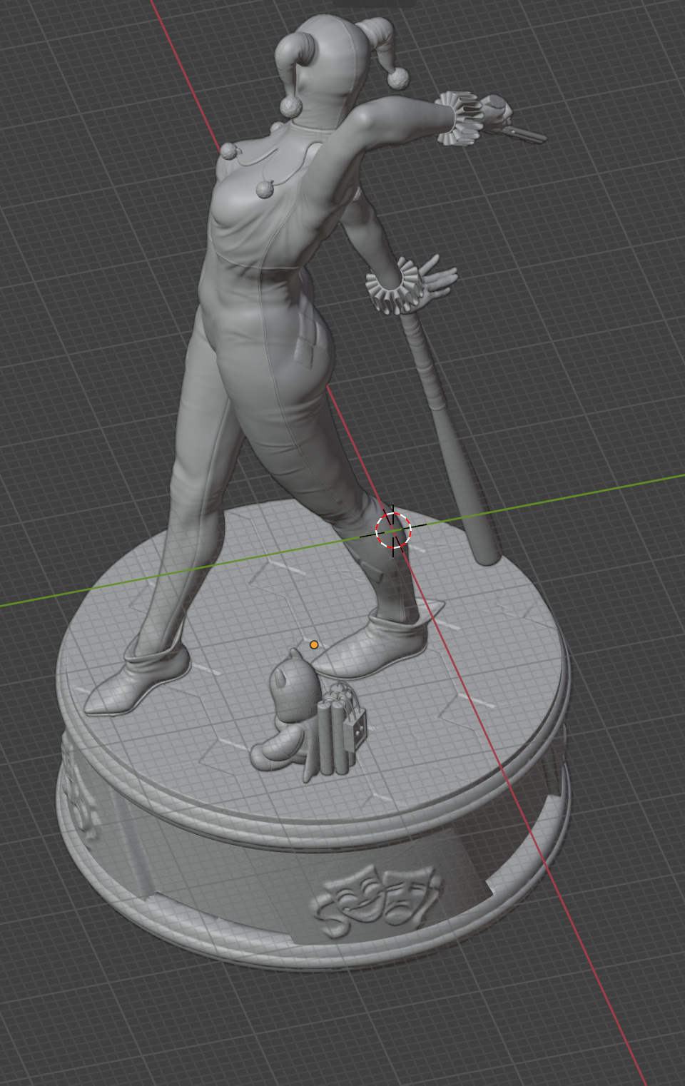 Harley Quinn 3D STL Print ready model 3D print model_4