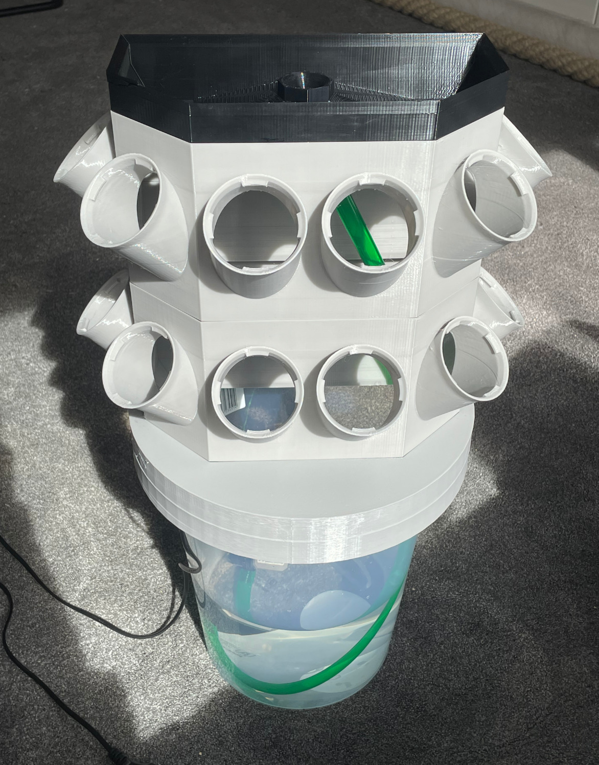 Hydroponic Tower - Quadratic 3D print model_7