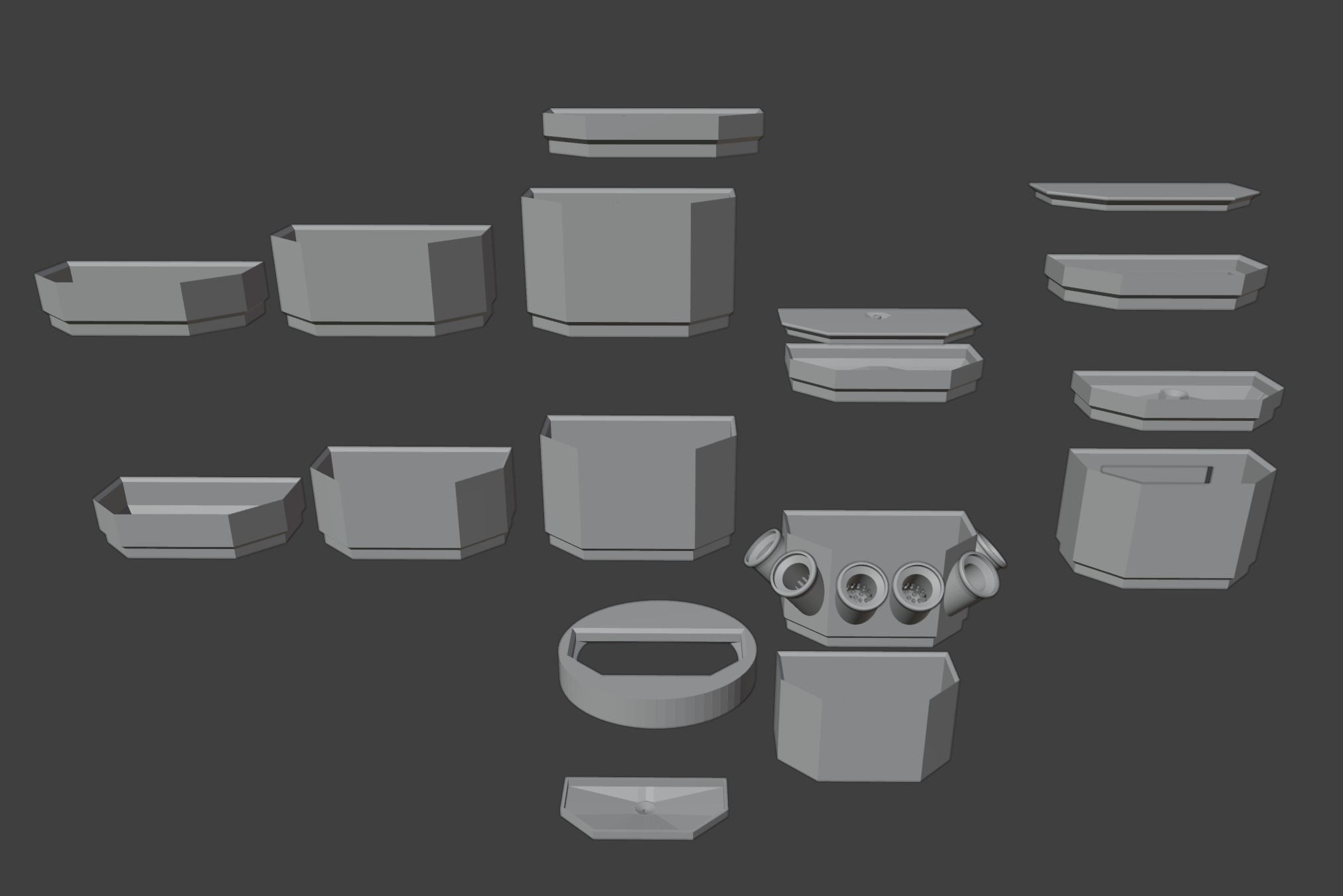 Hydroponic Tower - Quadratic 3D print model_10
