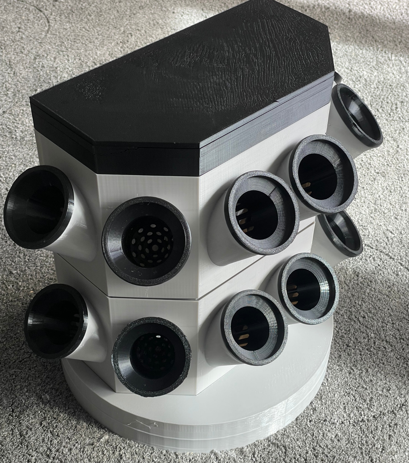 Hydroponic Tower - Quadratic 3D print model_5