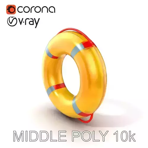 Realistic Inflatable Lifebuoy Model Pack