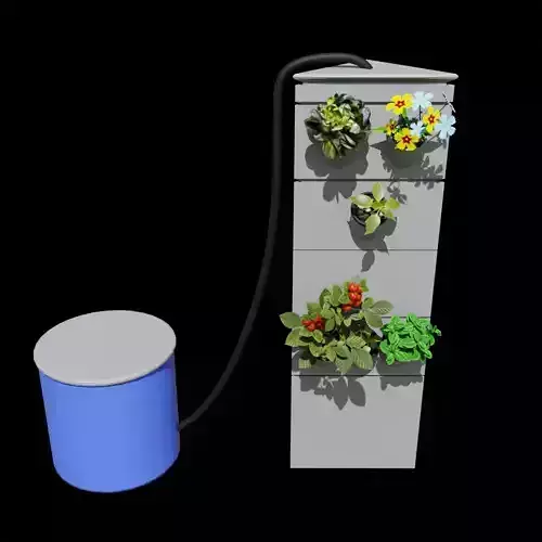 Hydroponic Tower - For Corners