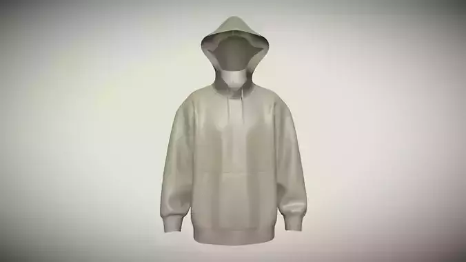Mens Hoodie In Low Poly