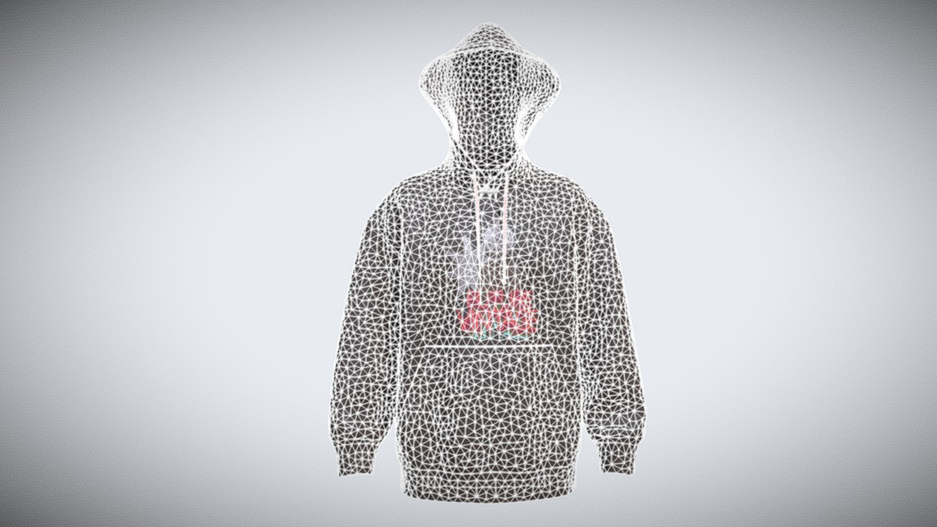 Mens Hoodie-Future Vintage In Low Poly Low-poly 3D model_1