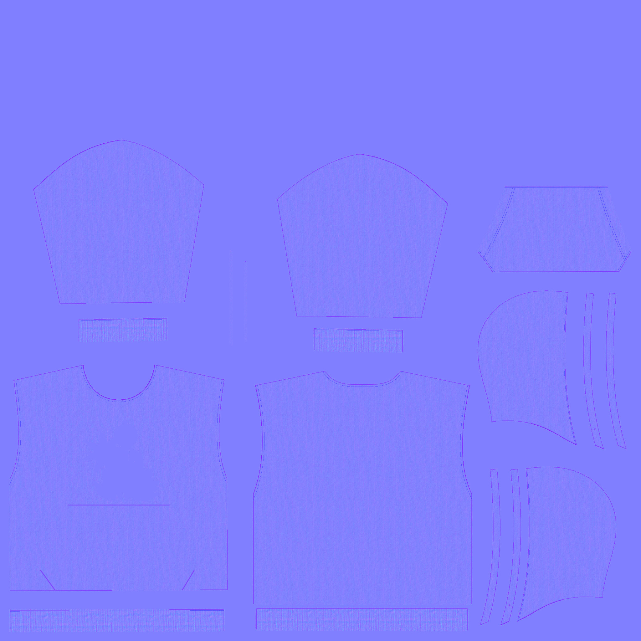 Mens Hoodie-Future Vintage In Low Poly Low-poly 3D model_4