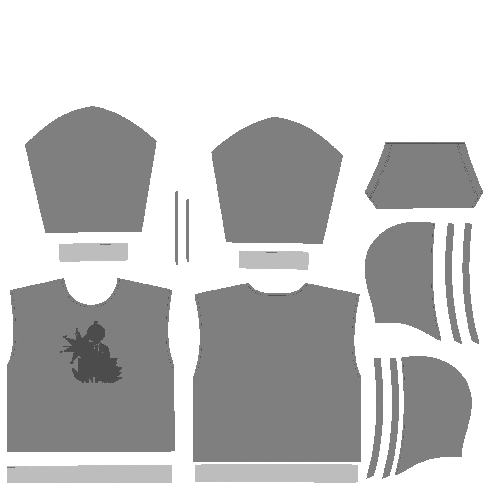 Mens Hoodie-Future Vintage In Low Poly Low-poly 3D model_6