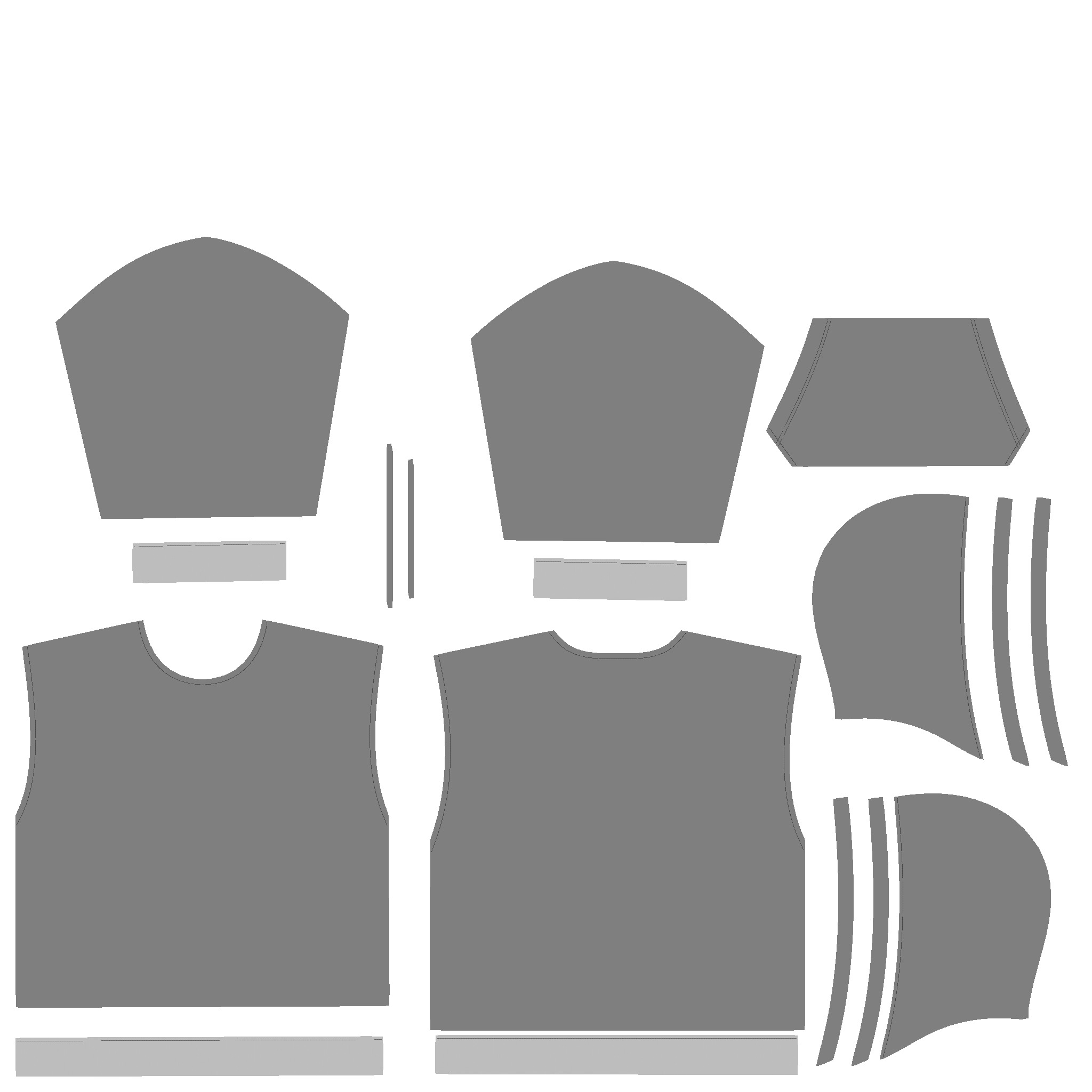 Mens Hoodie-Future In Low Poly Low-poly 3D model_4