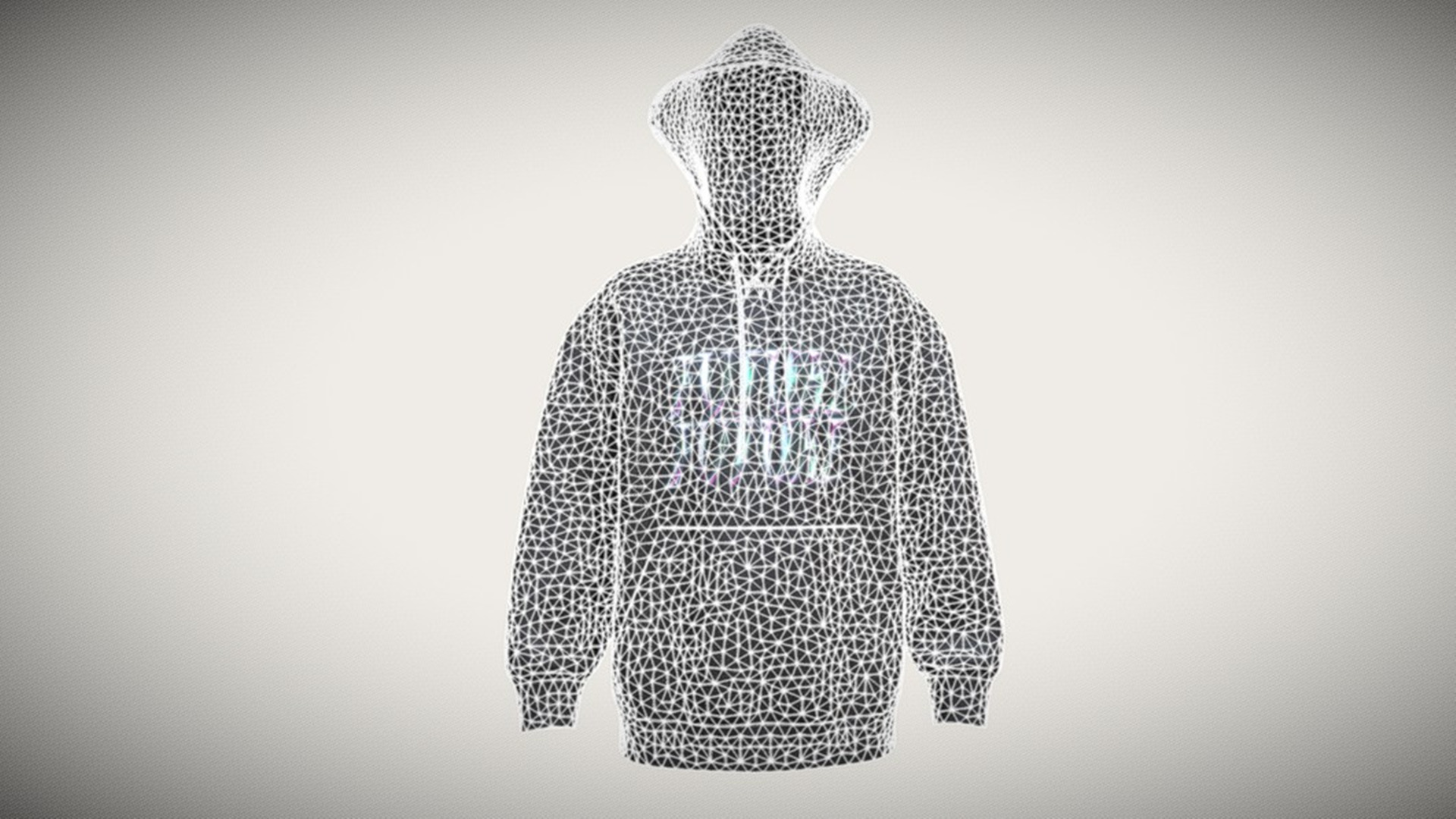 Mens Hoodie-Future In Low Poly Low-poly 3D model_1