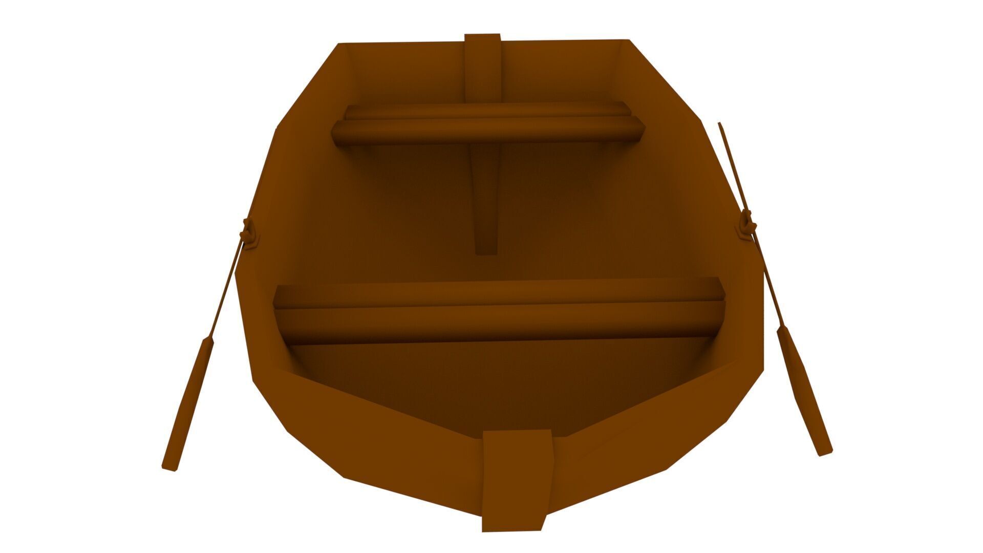 Low poly Boat 3d model Low-poly 3D model_2