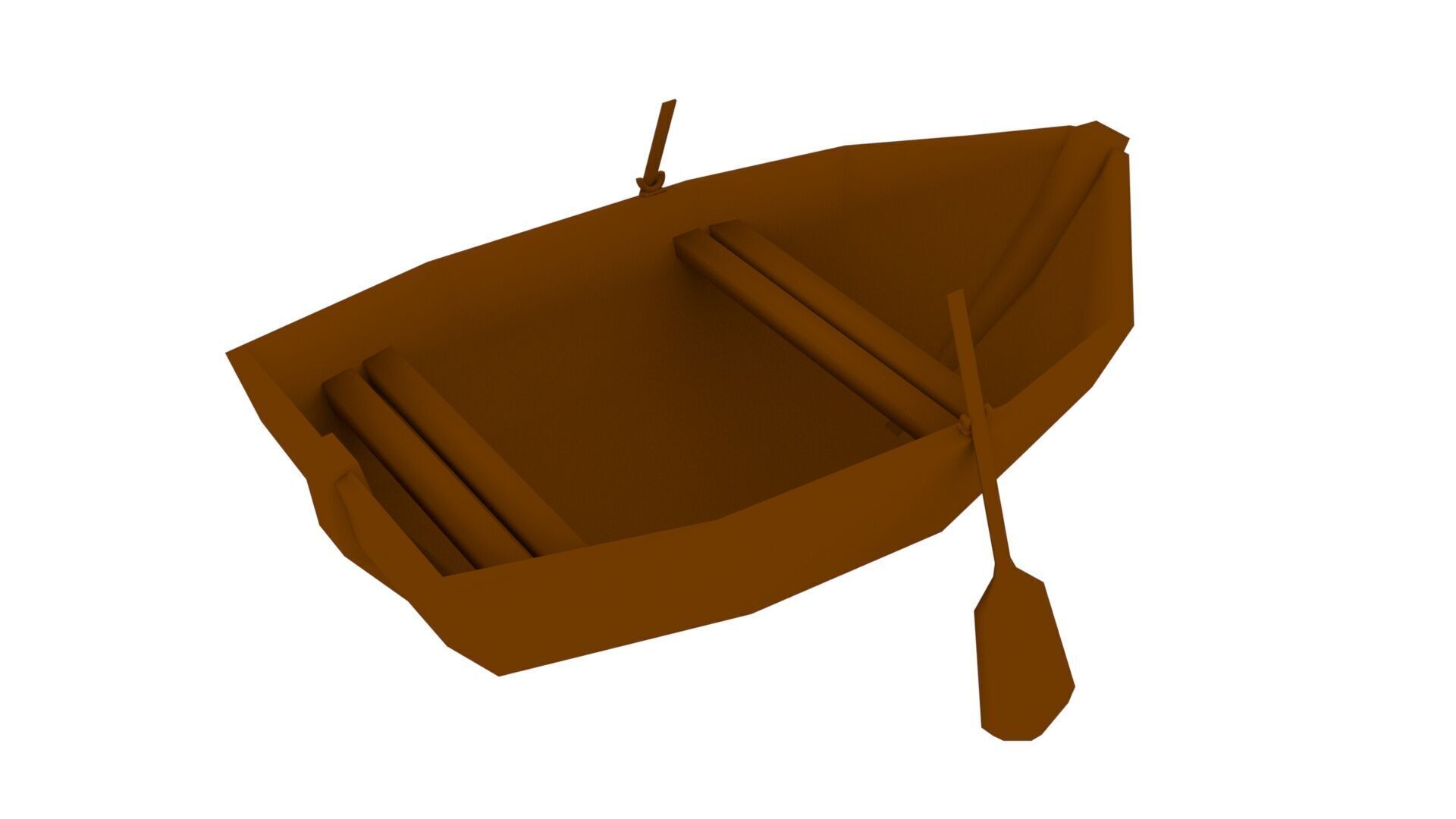 Low poly Boat 3d model Low-poly 3D model_4
