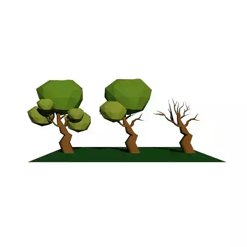 Low-Poly Stylized Tree Pack Low-poly 3D model Low-Poly Stylized Tree Pack Low-poly 3D model