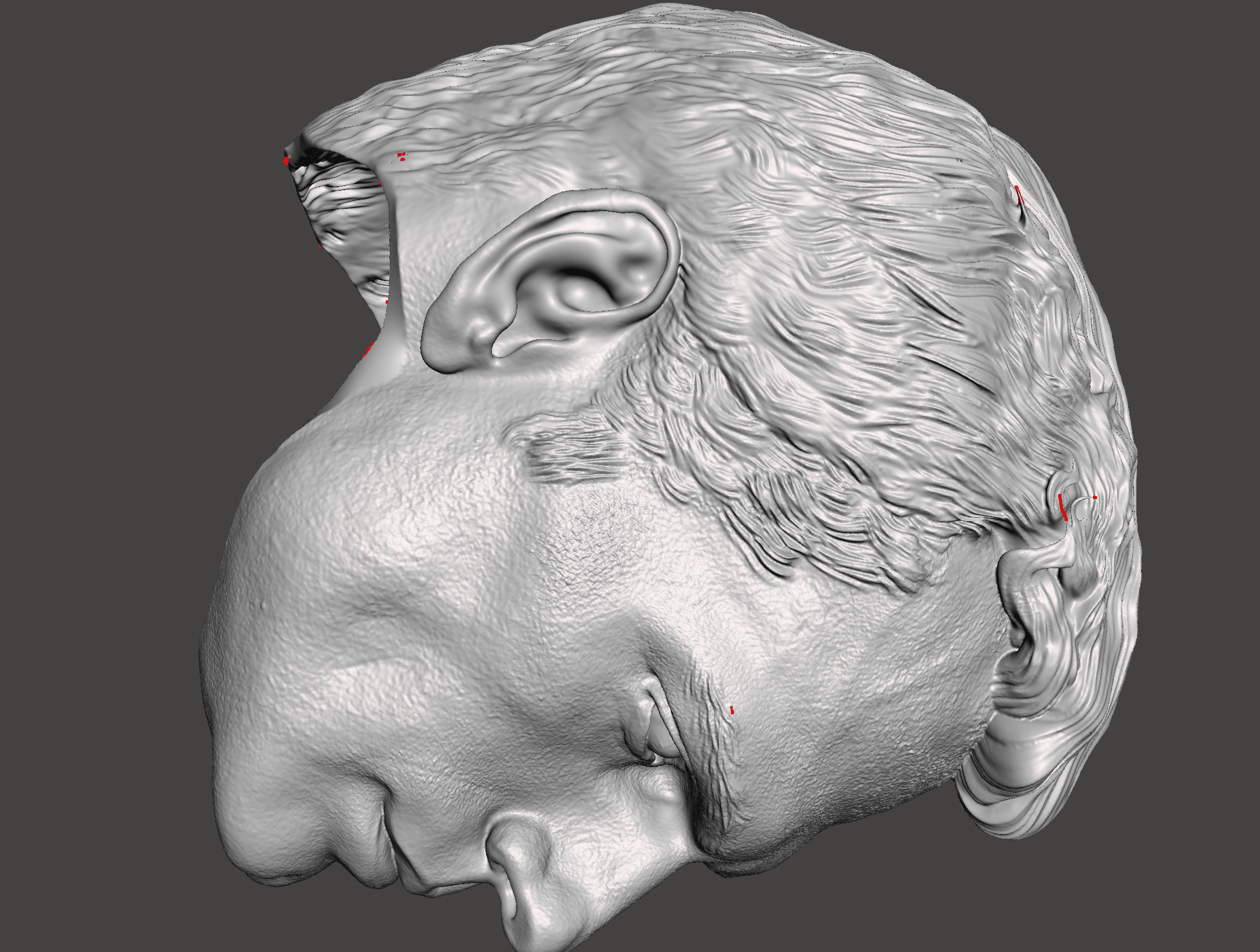 superman head 3d stl print ready model 3D print model_5