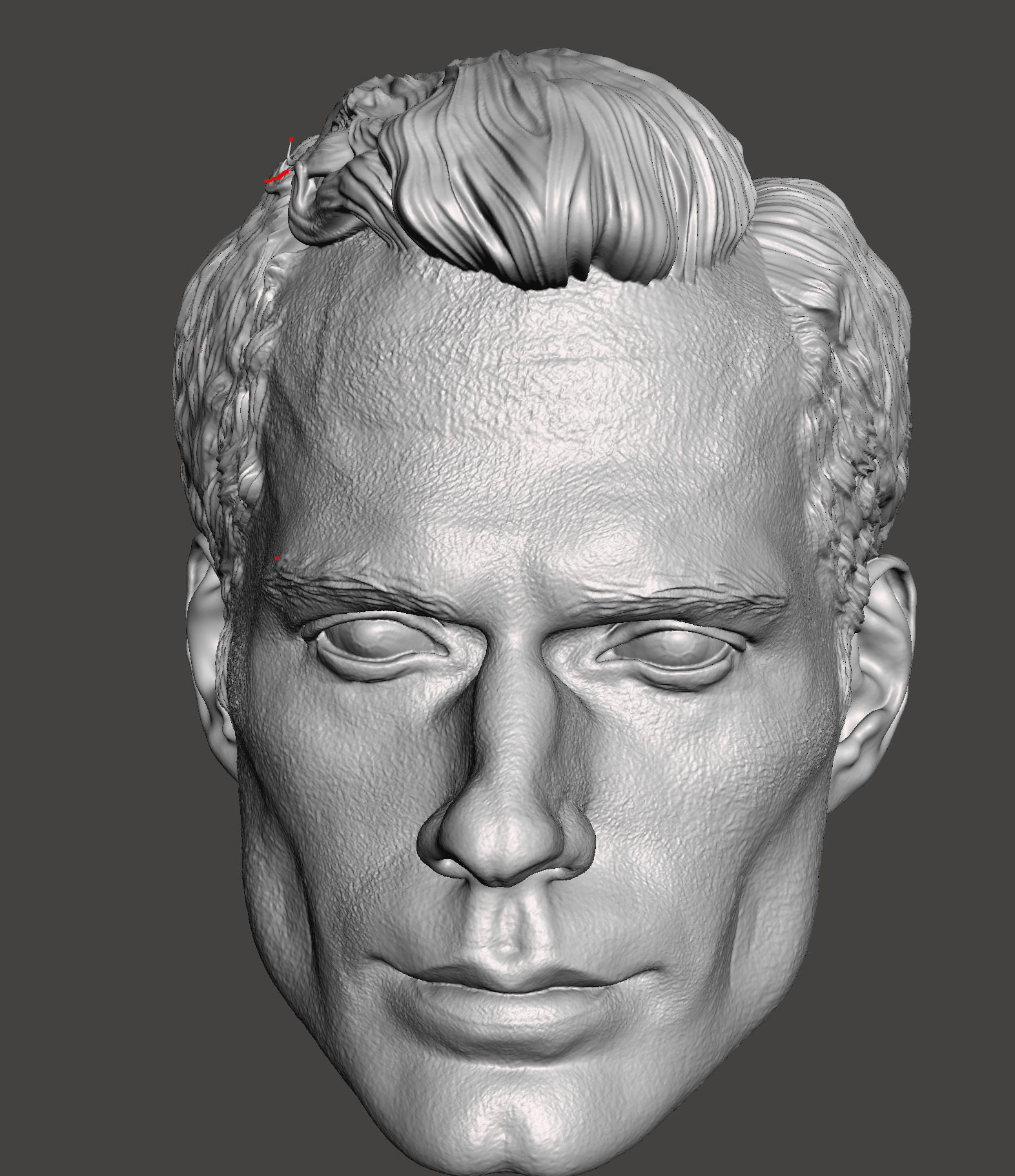 superman head 3d stl print ready model 3D print model_1