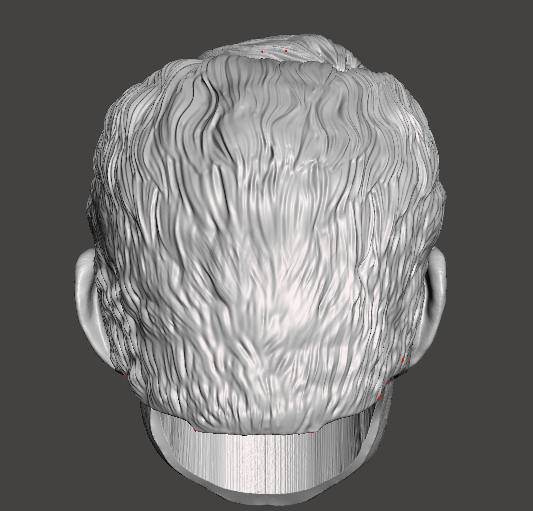 superman head 3d stl print ready model 3D print model_4