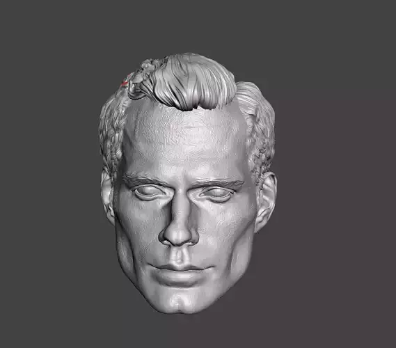 superman head 3d stl print ready model