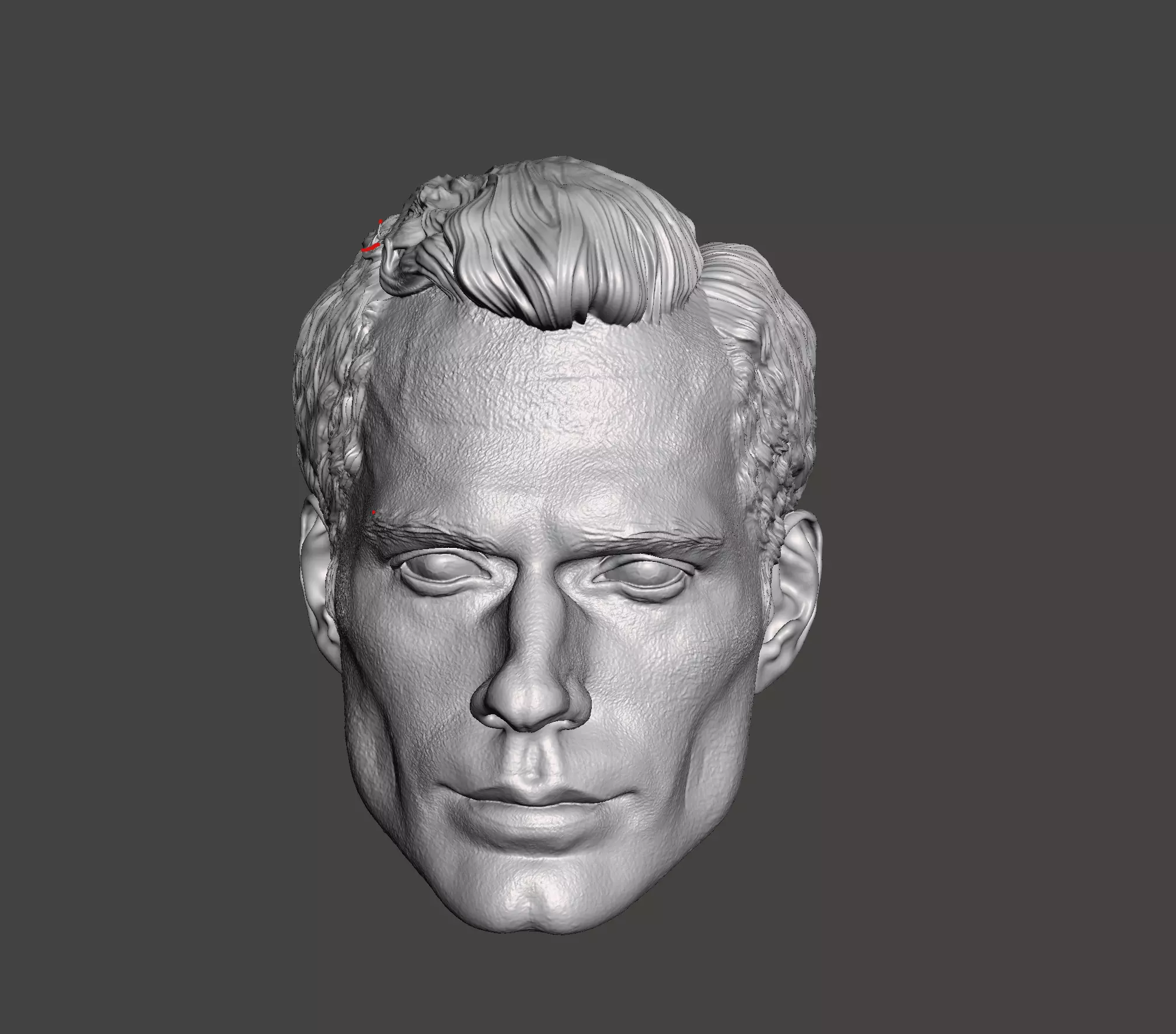 superman head 3d stl print ready model 3D print model_0