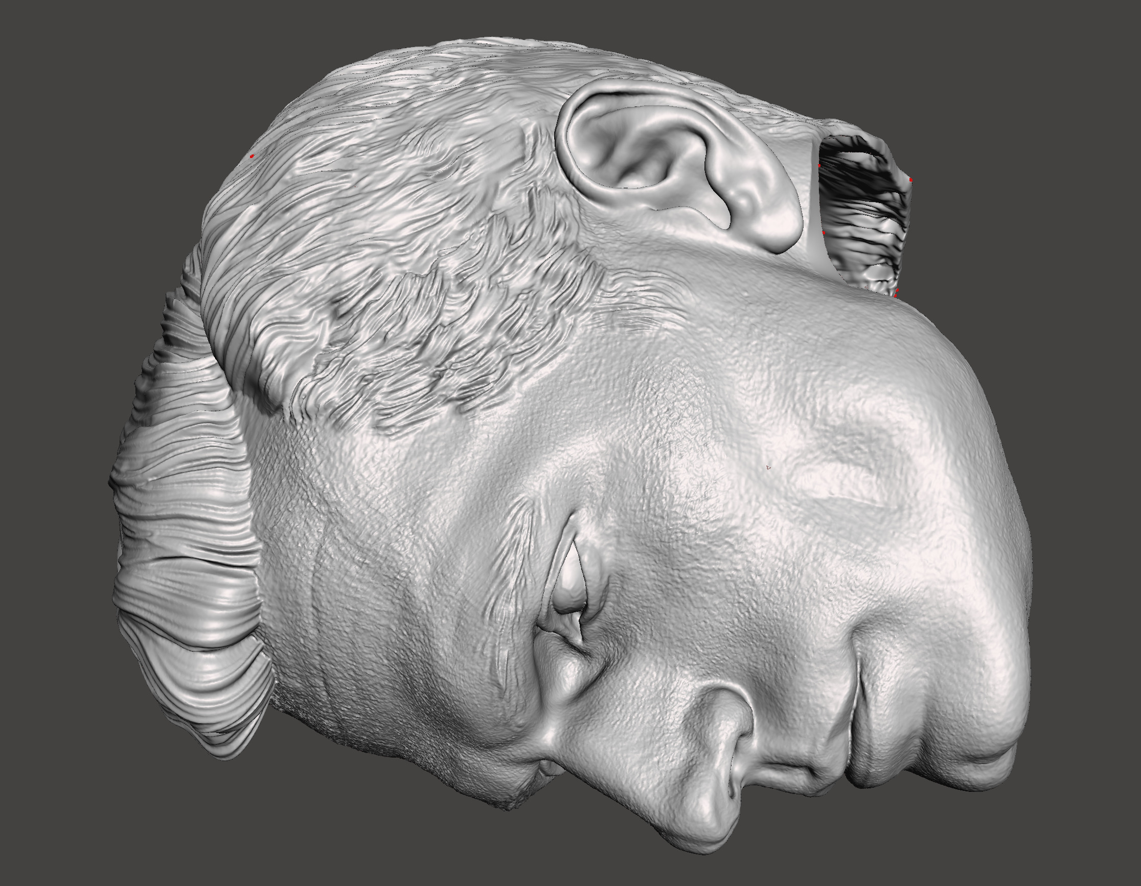 superman head 3d stl print ready model 3D print model_2