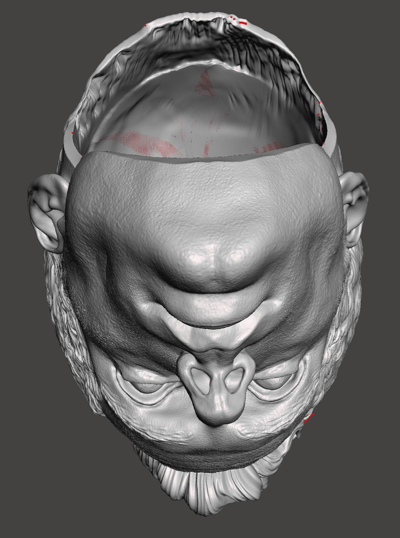 superman head 3d stl print ready model 3D print model_3