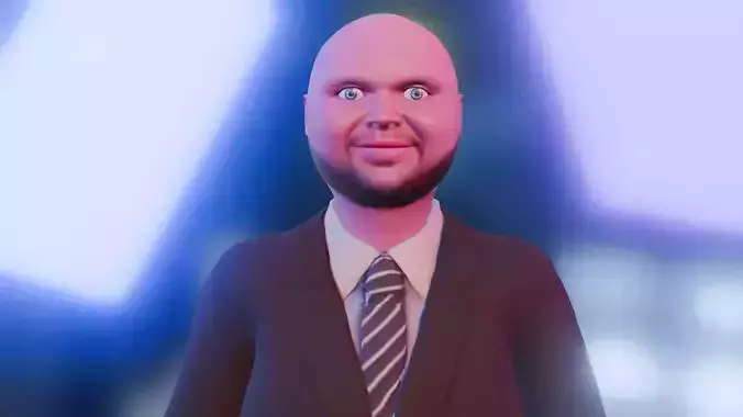 JD Vance Meme Rigged Low-poly 3D model