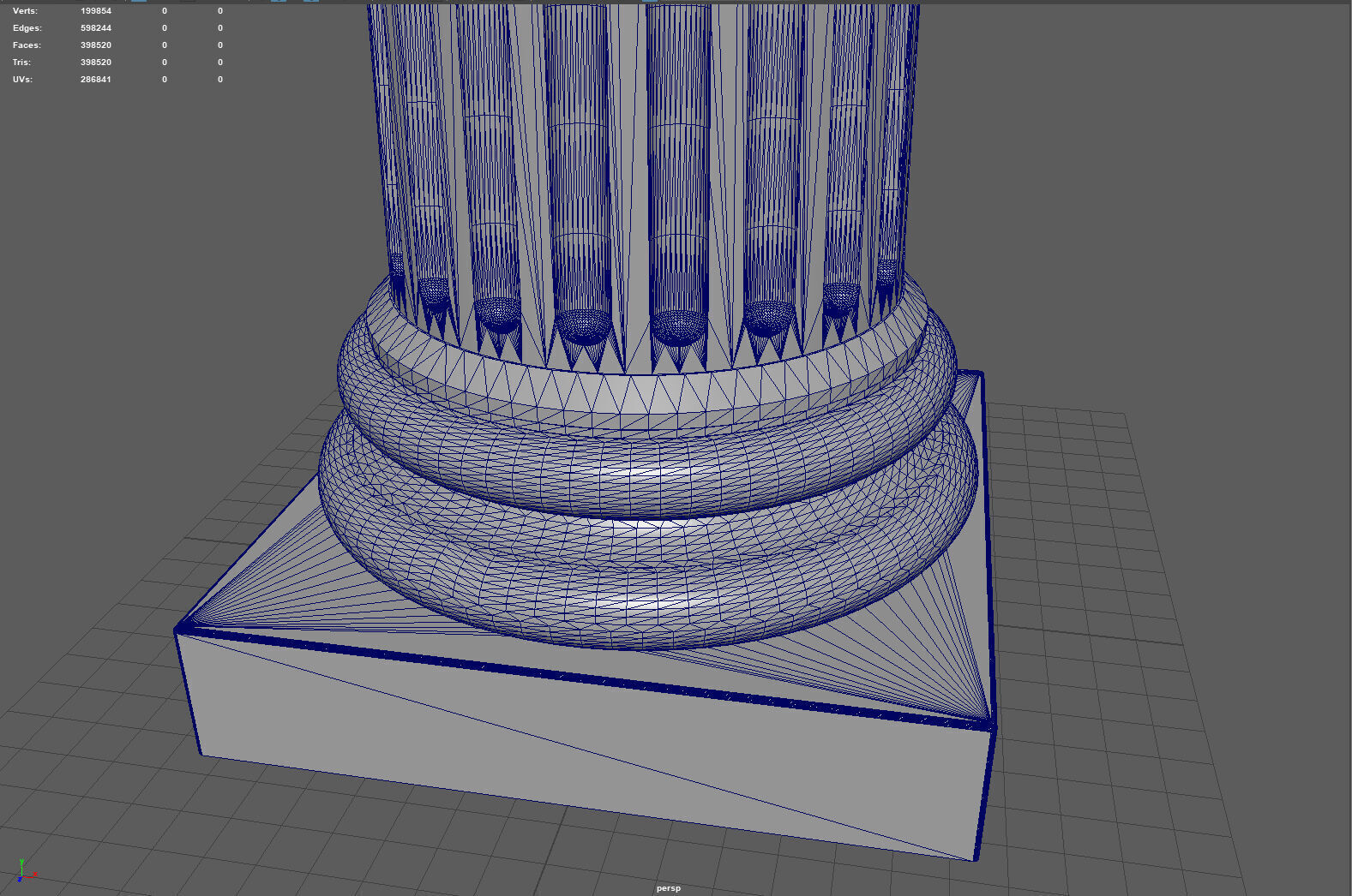 Roman Ionic Column with Angled Volutes 3D print model_9
