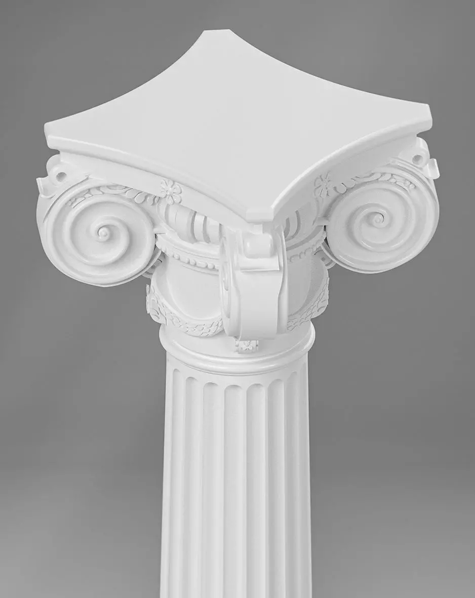 Roman Ionic Column with Angled Volutes 3D print model_0
