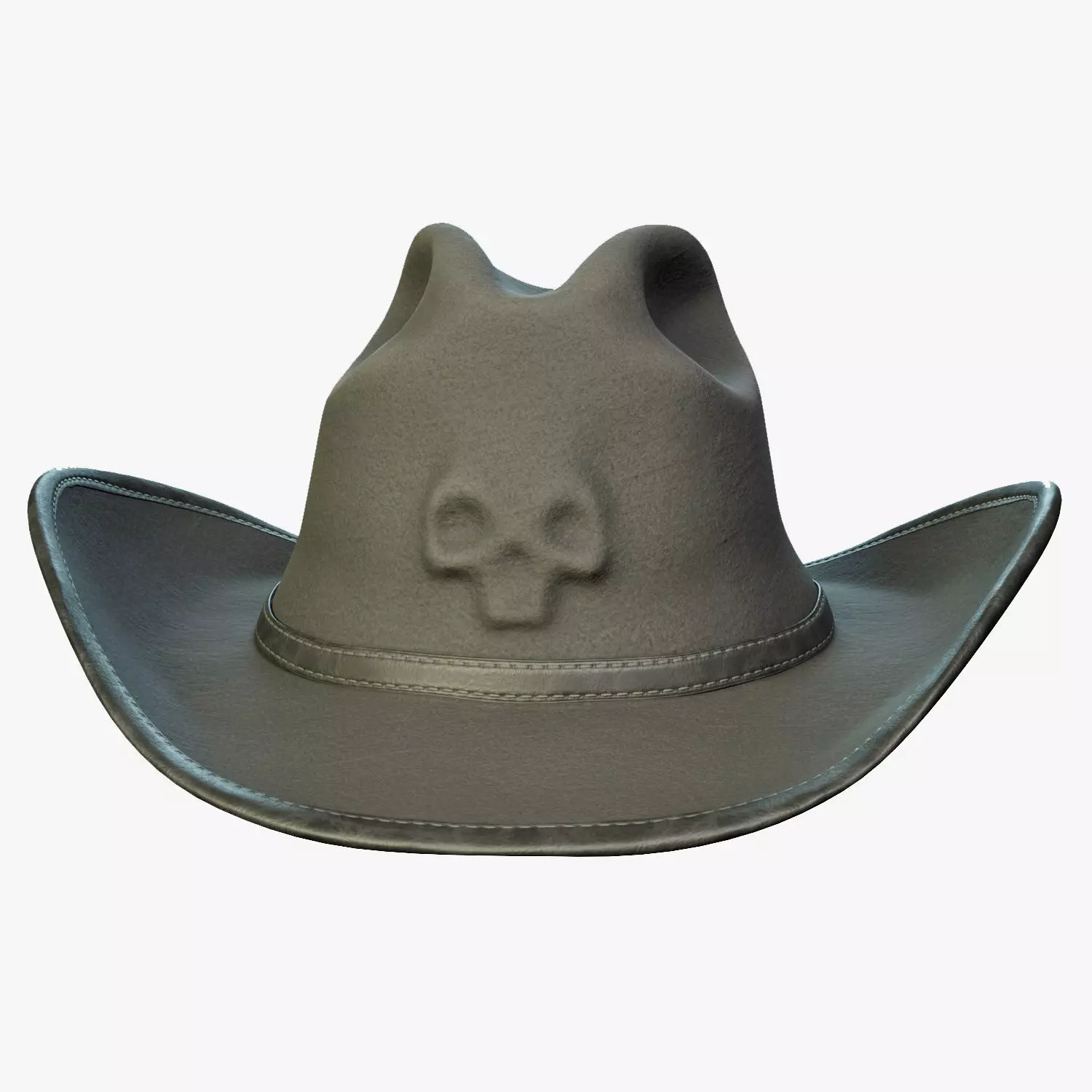 Cowboy Hat PBR Low-poly 3D model_0