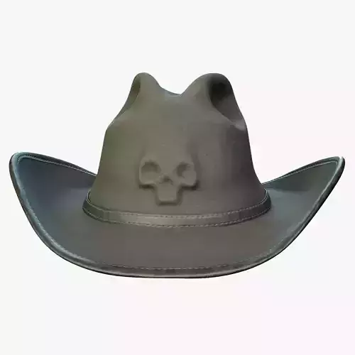 Cowboy Hat PBR Low-poly 3D model