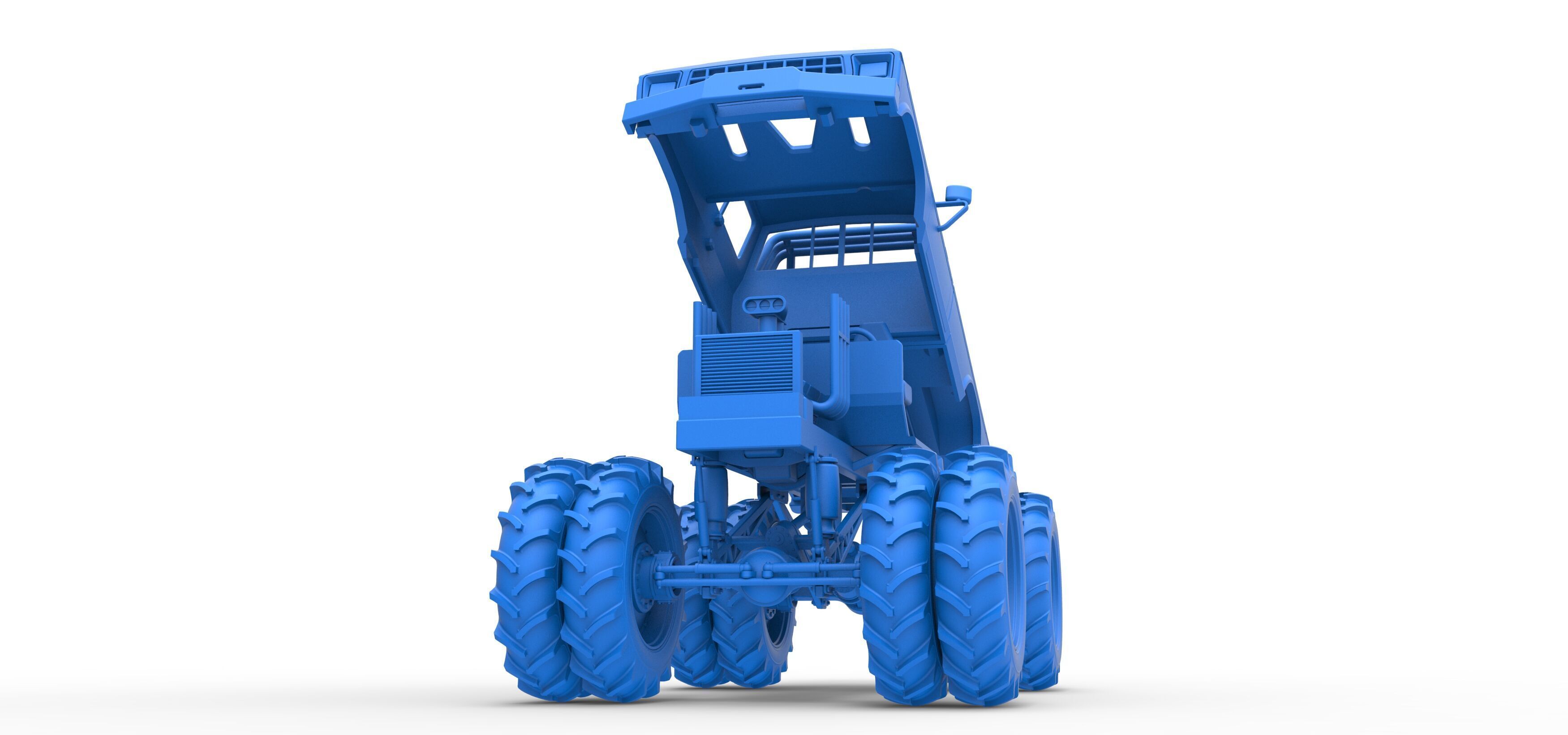 Vintage Monster Truck with double wheels Scale 1 to 25 3D print model_44