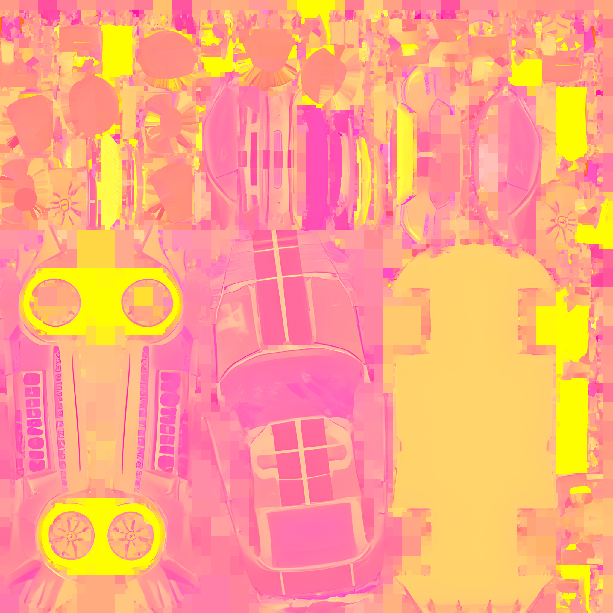 3d car model Low-poly 3D model_3