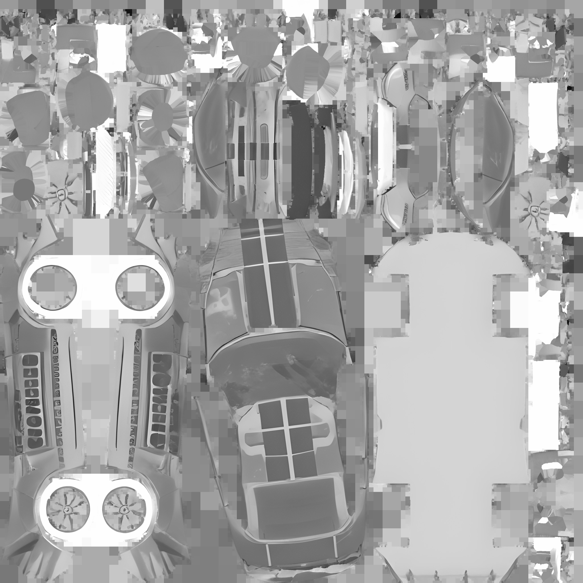 3d car model Low-poly 3D model_1