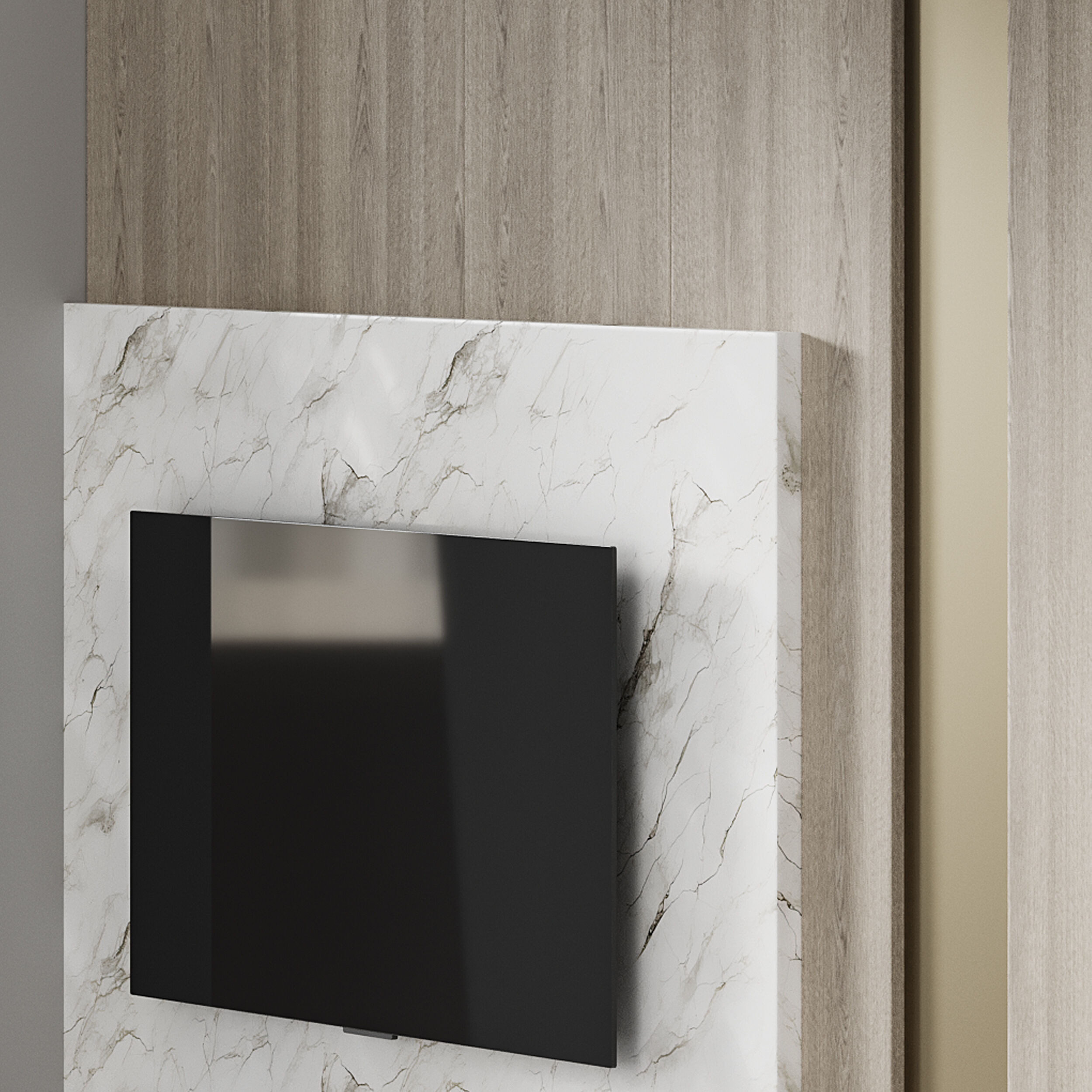 Modern TV Wall 039 3D model_8