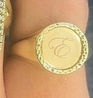 Ring suitable for laser engraving 3D print model_5