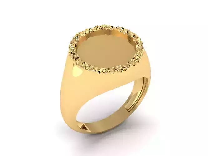 Ring suitable for laser engraving 3D print model